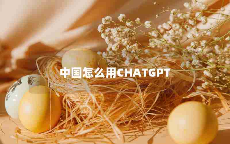 中国怎么用CHATGPT 中国怎么用CHATGPT