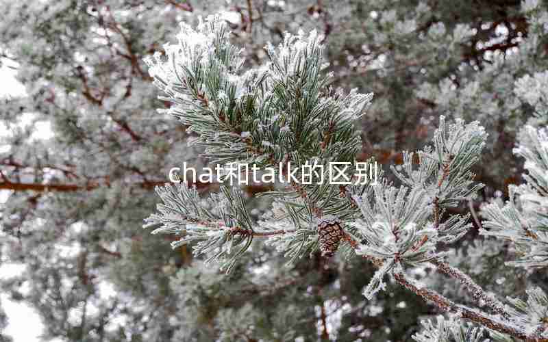 chat和talk的区别