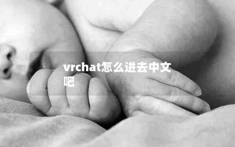 vrchat怎么进去中文吧
