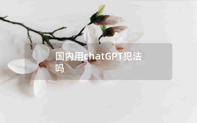 国内用chatGPT犯法吗 国内用chatGPT犯法吗