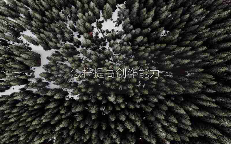 怎样提高创作能力