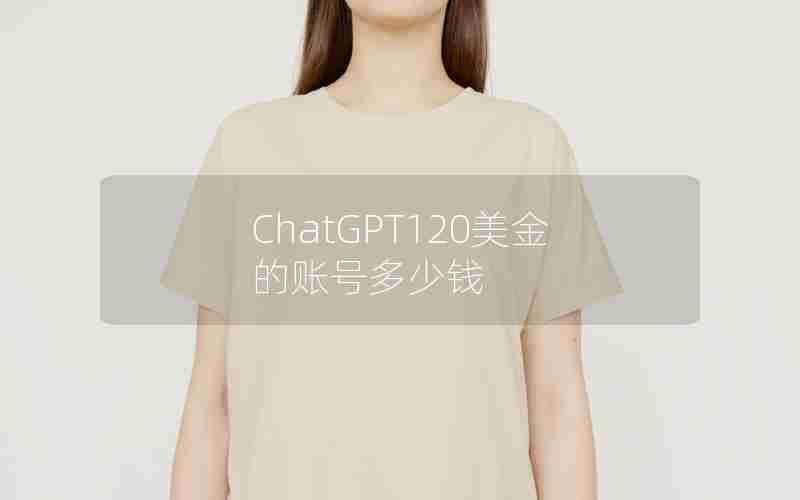 ChatGPT120美金的账号多少钱 ChatGPT120美金的账号多少钱