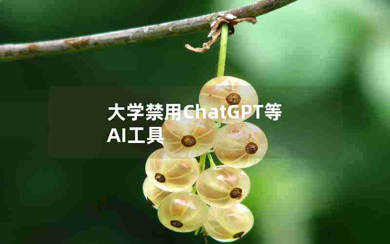 大学禁用ChatGPT等AI工具 大学禁用ChatGPT等AI工具