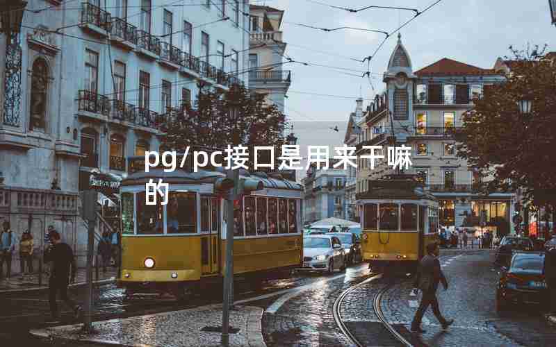 pg/pc接口是用来干嘛的