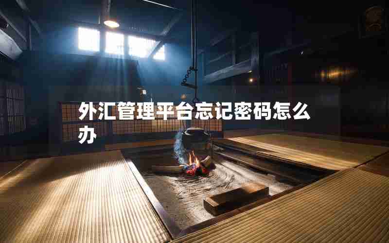 外汇管理平台忘记密码怎么办