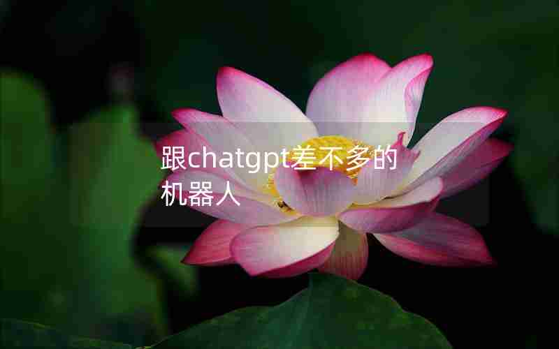 跟chatgpt差不多的机器人
