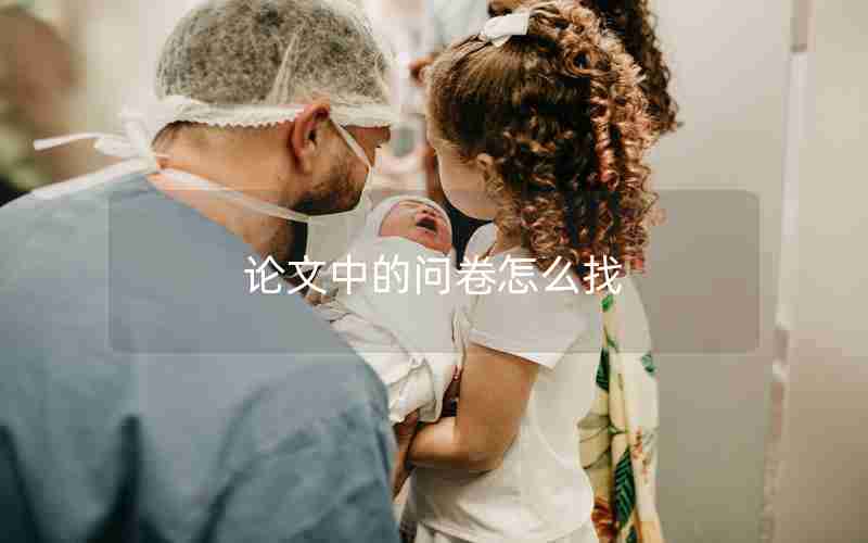 论文中的问卷怎么找