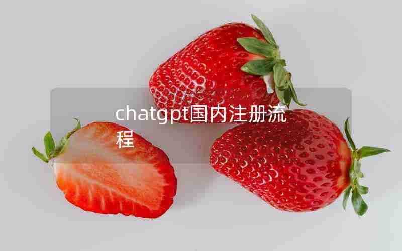 chatgpt国内注册流程 chatgpt国内注册流程