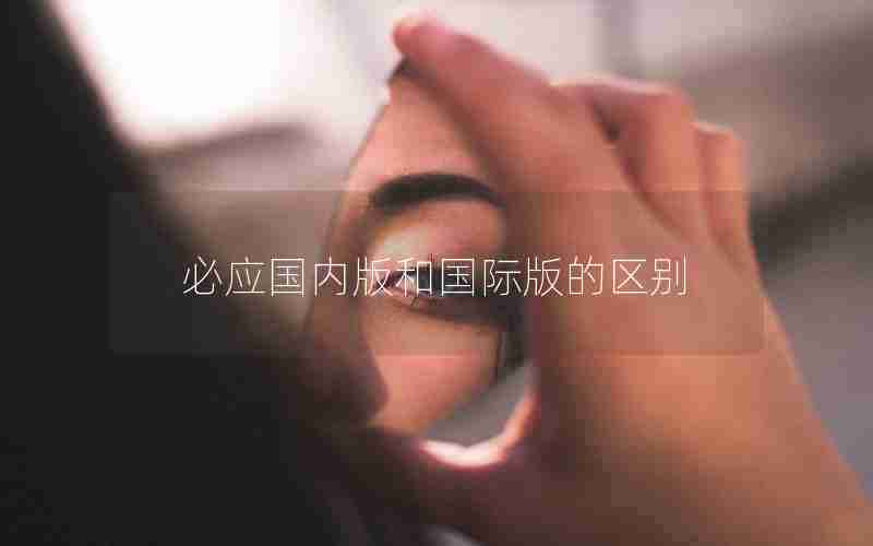 必应国内版和国际版的区别