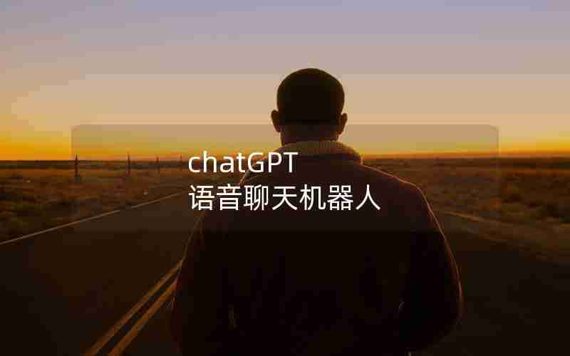 chatGPT 语音聊天机器人