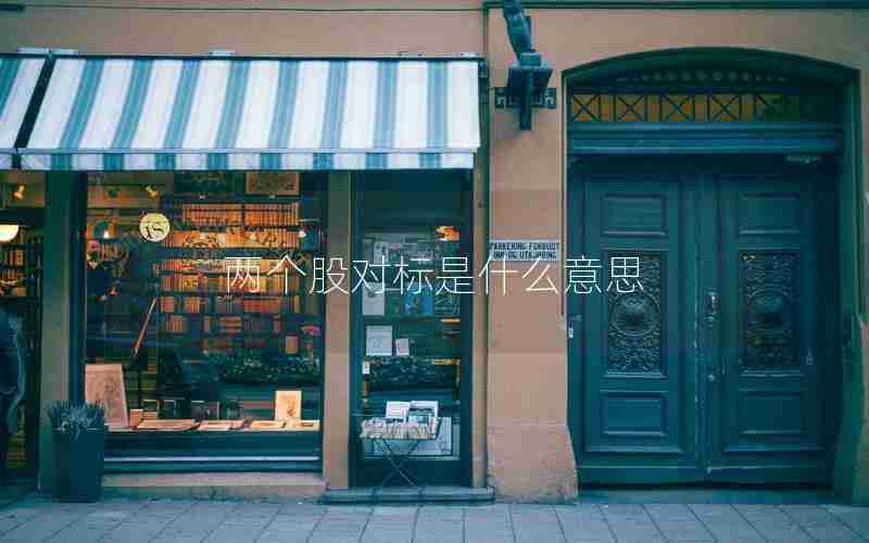 两个股对标是什么意思 两个股对标是什么意思
