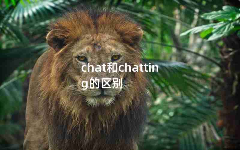 chat和chatting的区别