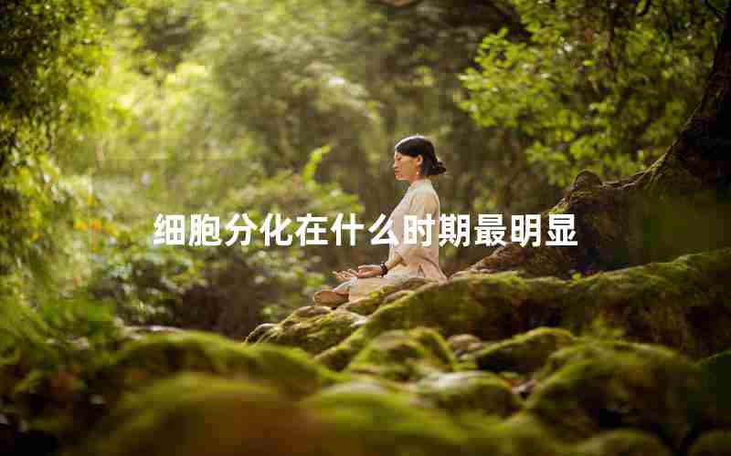 细胞分化在什么时期最明显