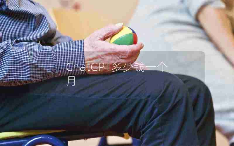 ChatGPT多少钱一个月