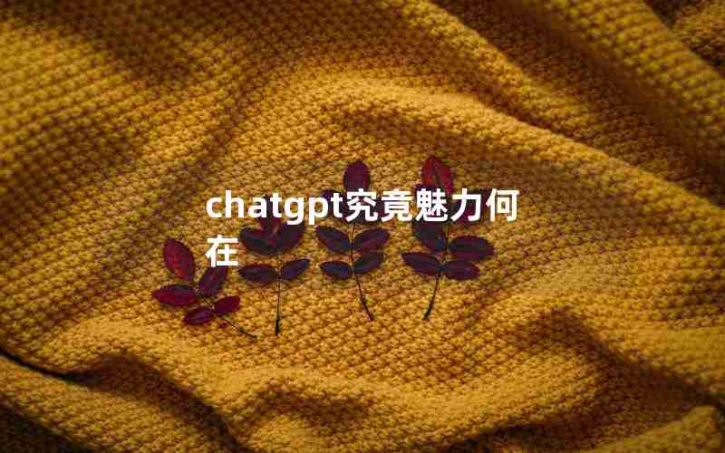 chatgpt究竟魅力何在
