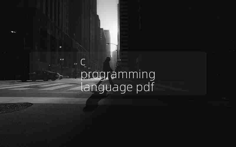 c programming language pdf c programming language pdf