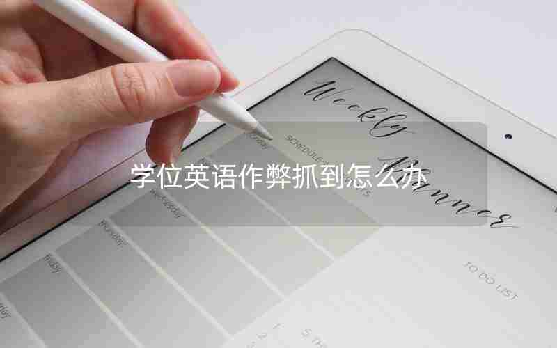 学位英语作弊抓到怎么办