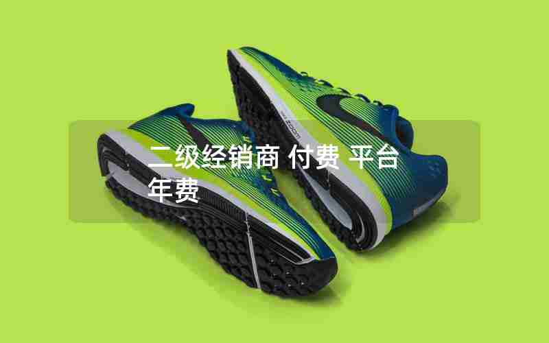 二级经销商 付费 平台 年费 二级经销商 付费 平台 年费