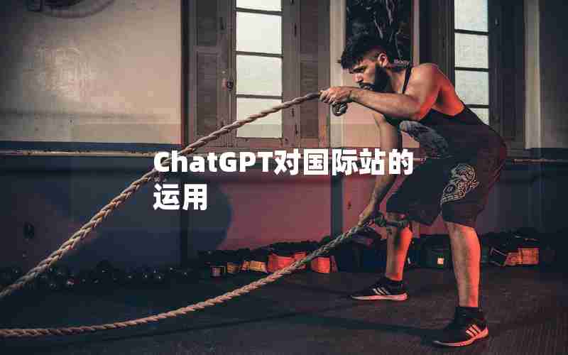 ChatGPT对国际站的运用