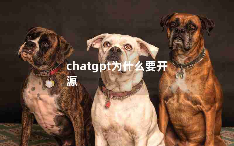 chatgpt为什么要开源 chatgpt为什么要开源