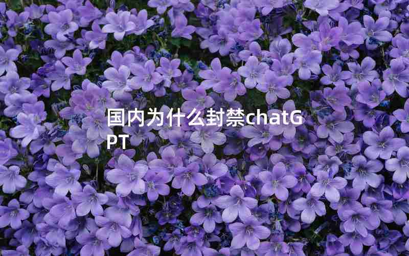 国内为什么封禁chatGPT