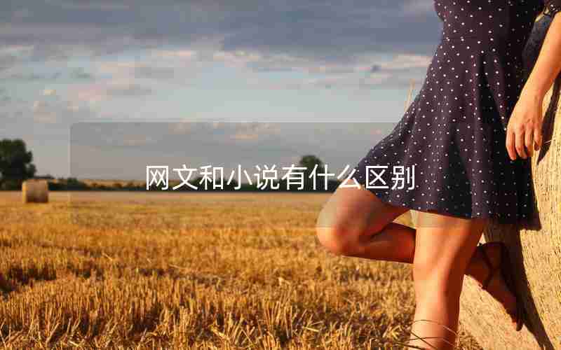 网文和小说有什么区别 网文和小说有什么区别
