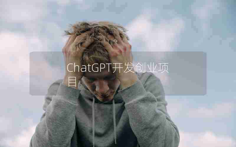 ChatGPT开发创业项目 ChatGPT开发创业项目