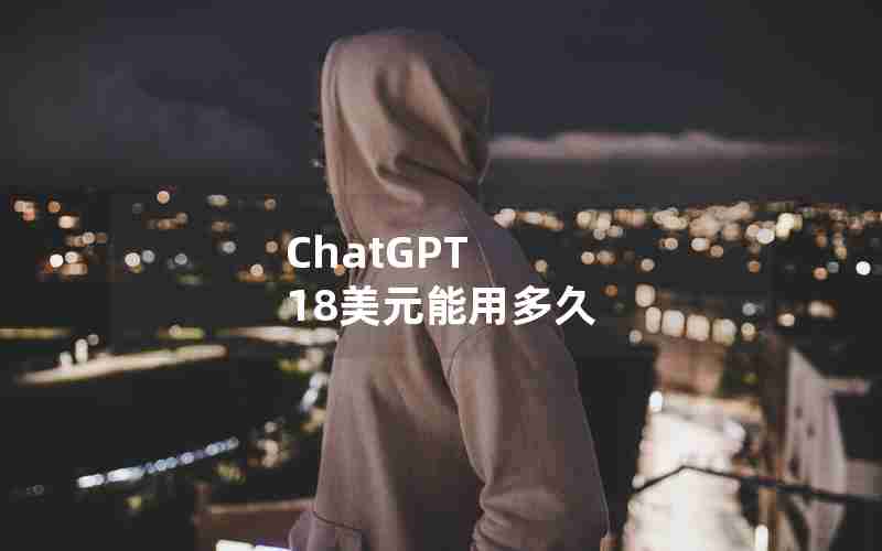 ChatGPT 18美元能用多久