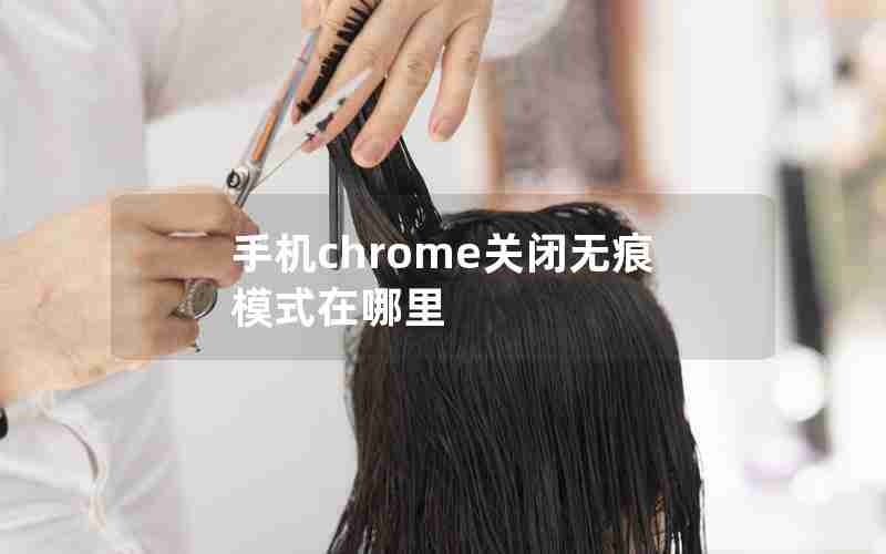 手机chrome关闭无痕模式在哪里 手机chrome关闭无痕模式在哪里