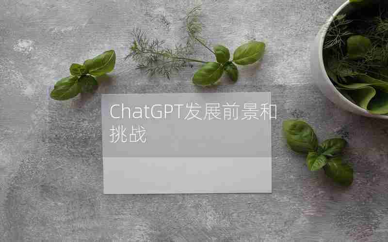 ChatGPT发展前景和挑战