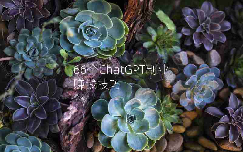 66个ChatGPT副业赚钱技巧