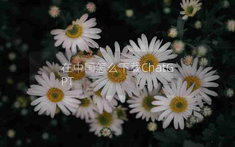 在中国怎么下载ChatGPT