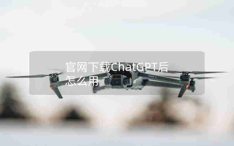 官网下载ChatGPT后怎么用 官网下载ChatGPT后怎么用