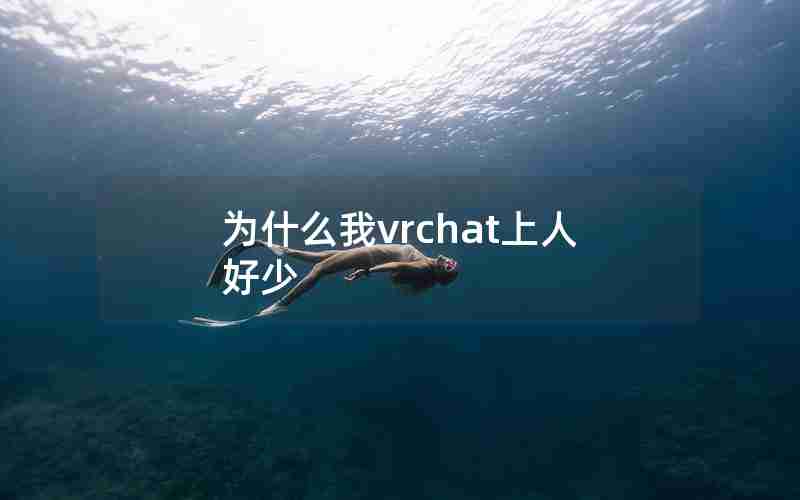 为什么我vrchat上人好少