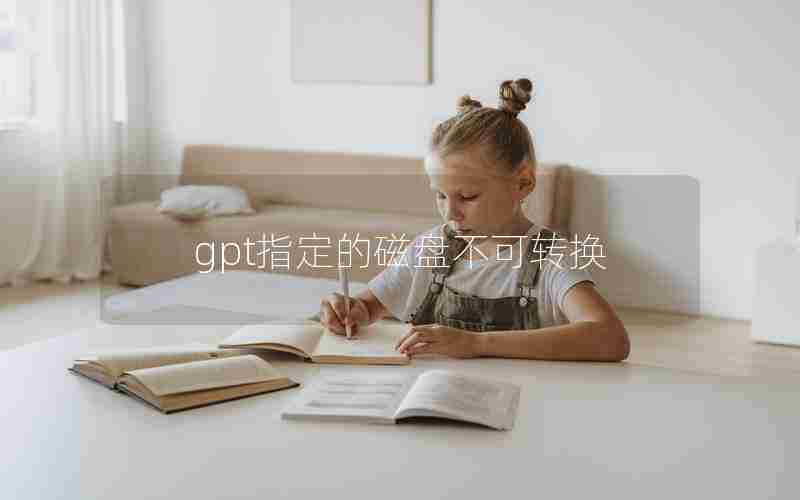 gpt指定的磁盘不可转换