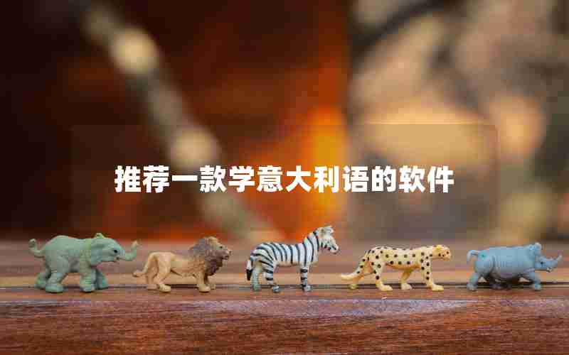 推荐一款学意大利语的软件 推荐一款学意大利语的软件