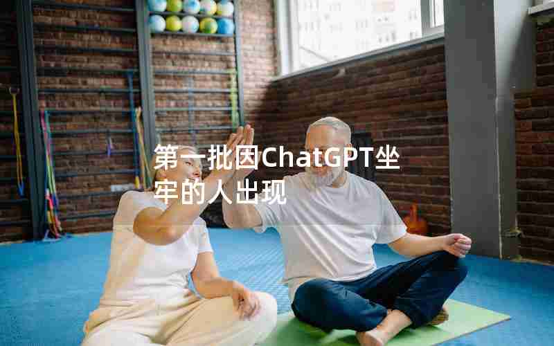 第一批因ChatGPT坐牢的人出现 第一批因ChatGPT坐牢的人出现