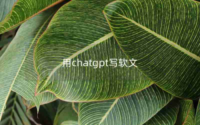 用chatgpt写软文 用chatgpt写软文