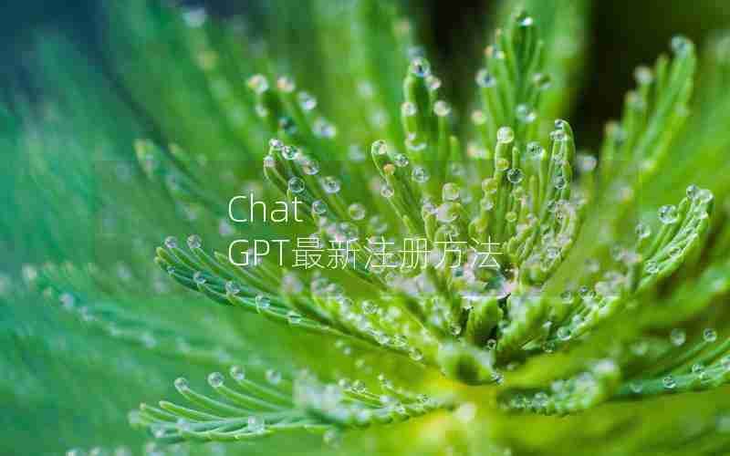Chat GPT最新注册方法 Chat GPT最新注册方法