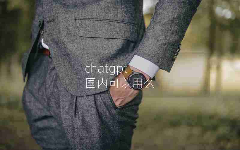 chatgpt 国内可以用么 chatgpt 国内可以用么