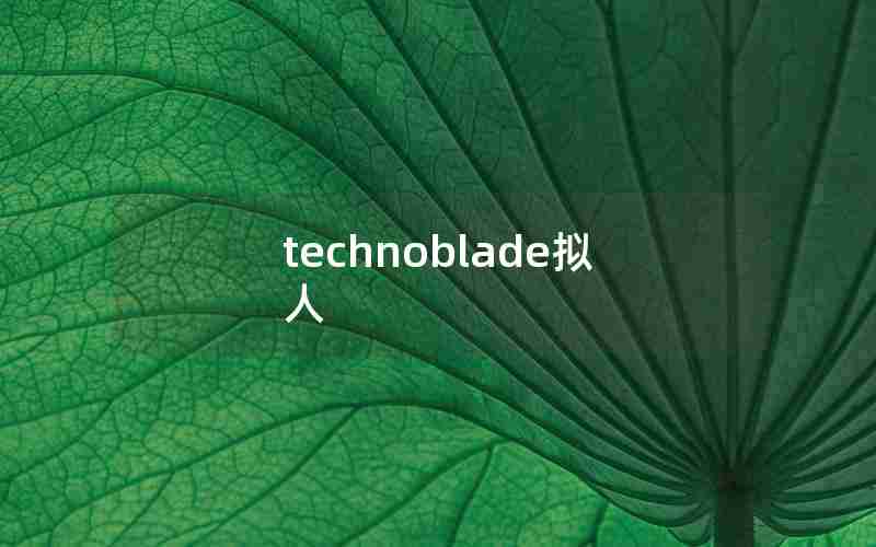 technoblade拟人 technoblade拟人