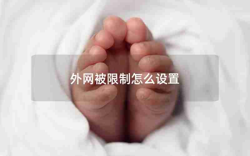 外网被限制怎么设置