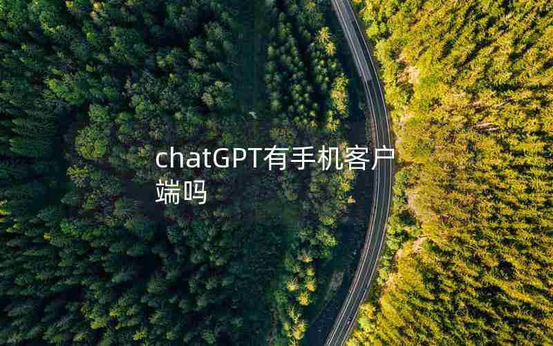 chatGPT有手机客户端吗 chatGPT有手机客户端吗