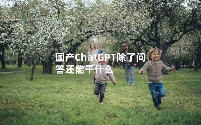 国产ChatGPT除了问答还能干什么