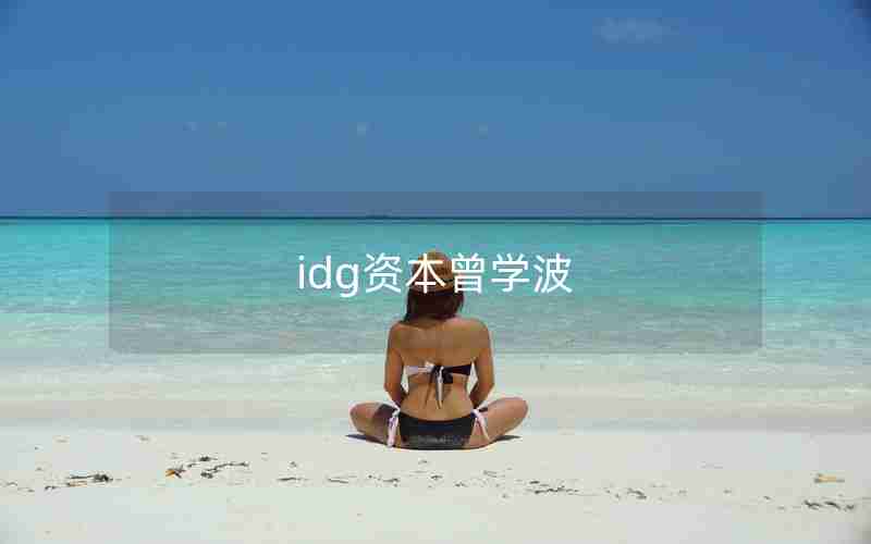 idg资本曾学波 idg资本曾学波