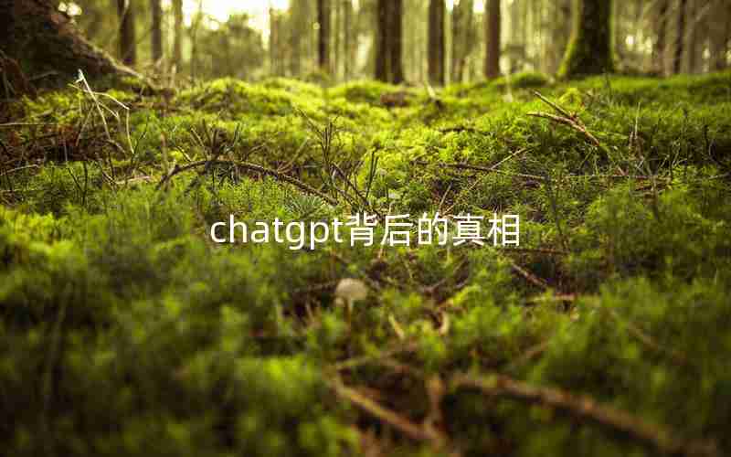 chatgpt背后的真相