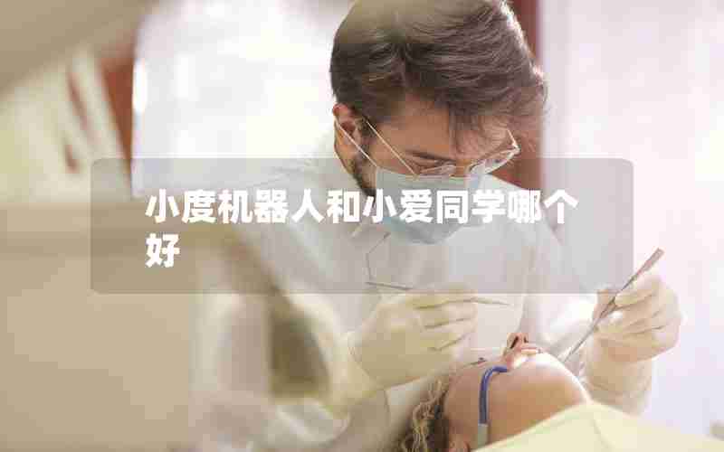 小度机器人和小爱同学哪个好