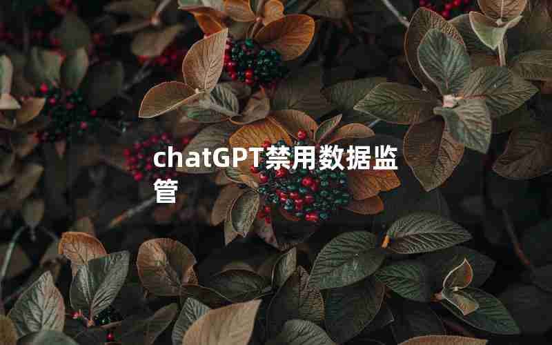 chatGPT禁用数据监管 chatGPT禁用数据监管