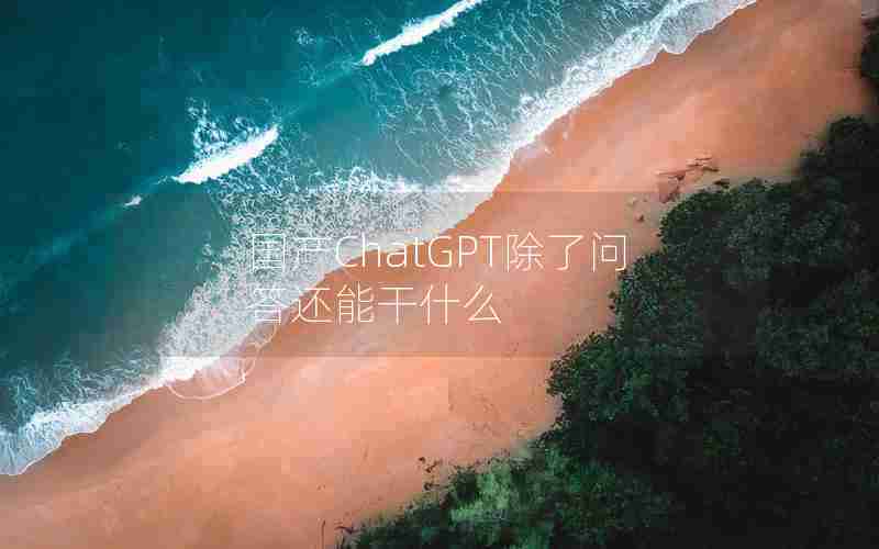 国产ChatGPT除了问答还能干什么 国产ChatGPT除了问答还能干什么