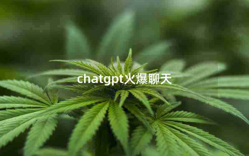 chatgpt火爆聊天 chatgpt火爆聊天